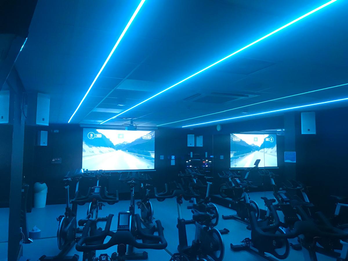 Hutchison completed an AV and lighting upgrade to transform the cycle studio at the Dundee International Sports Complex (DISC), in Dundee, Scotland