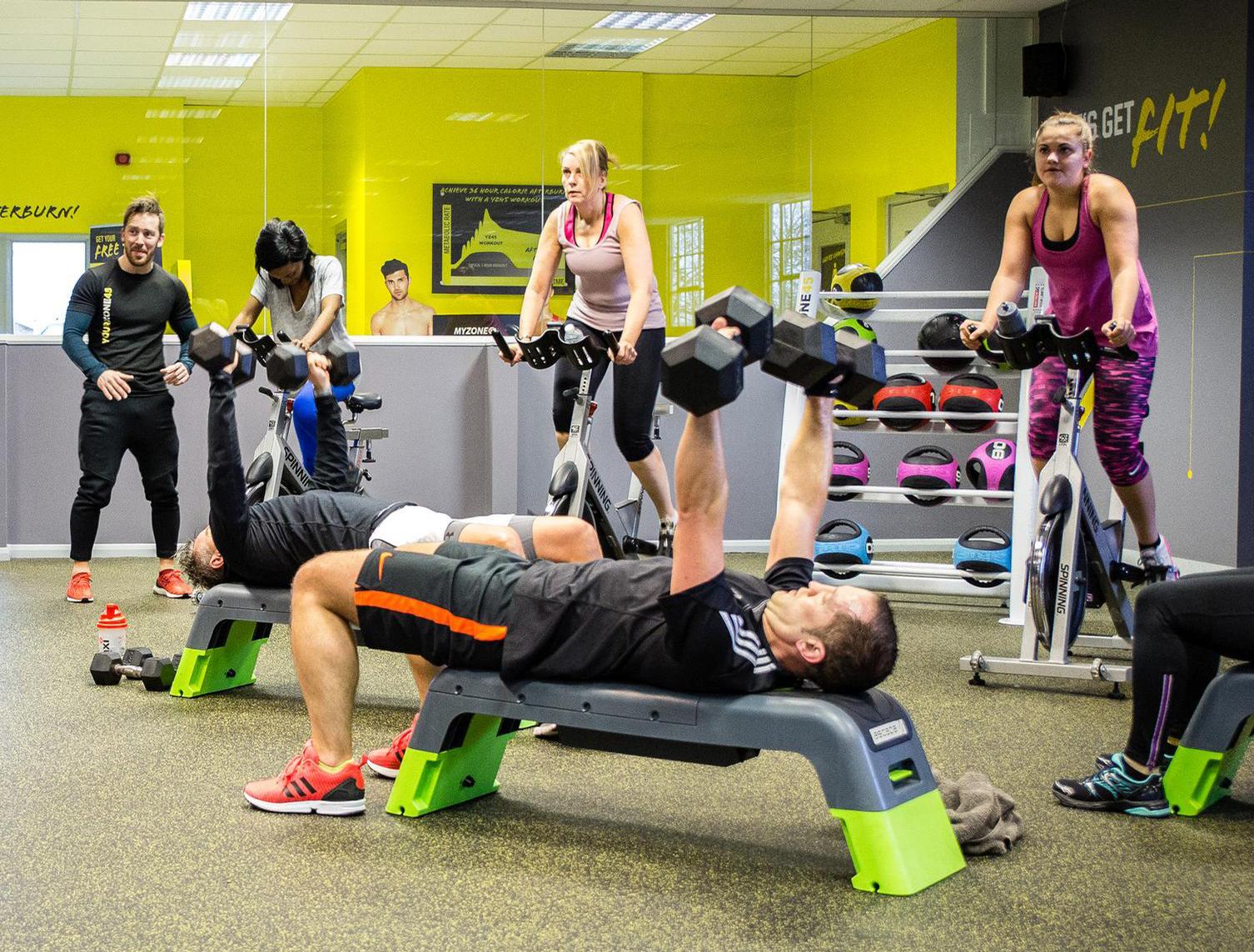The YourZone45 model offers instructor-led, 45-minute workouts The YourZone45 model offers instructor-led, 45-minute workouts