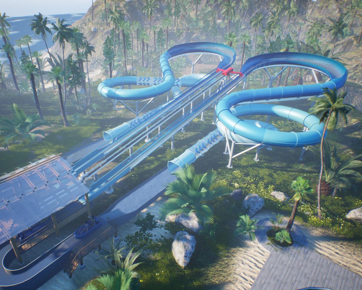 The Slide Coaster is billed as a 'hybrid roller coaster and water slide' / 