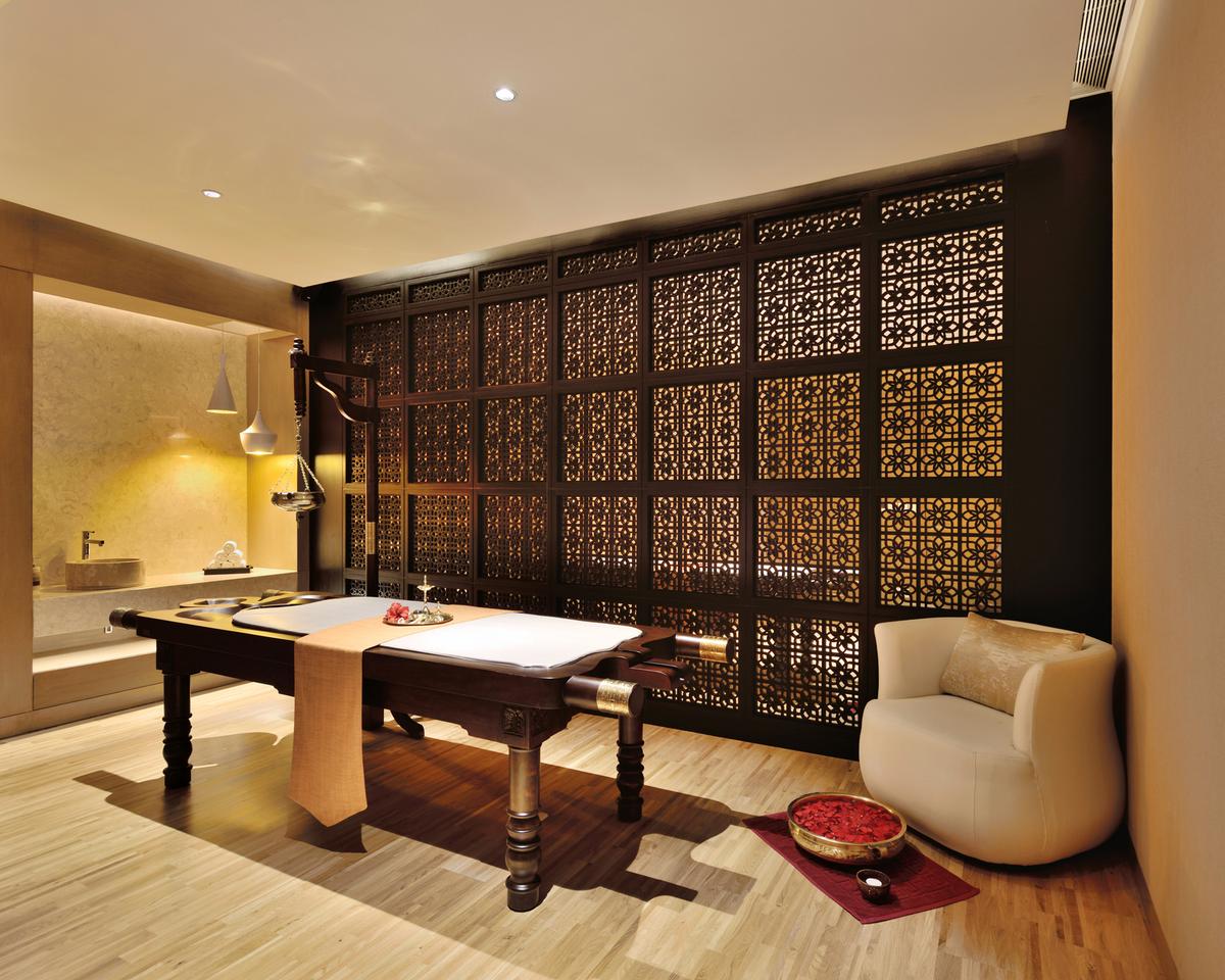 Spa Vision will offer a range of massage tables and products from Indian brand Esthetica, shown here at the Renaissance Mumbai Convention Centre Hotel / 