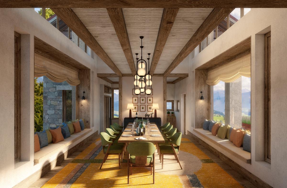 Swedish architect Martin Brudnizki designed the resort, 'It’s great to work with progressive developers who allow us to execute our vision and go to places never gone before' he said. / Six Senses
