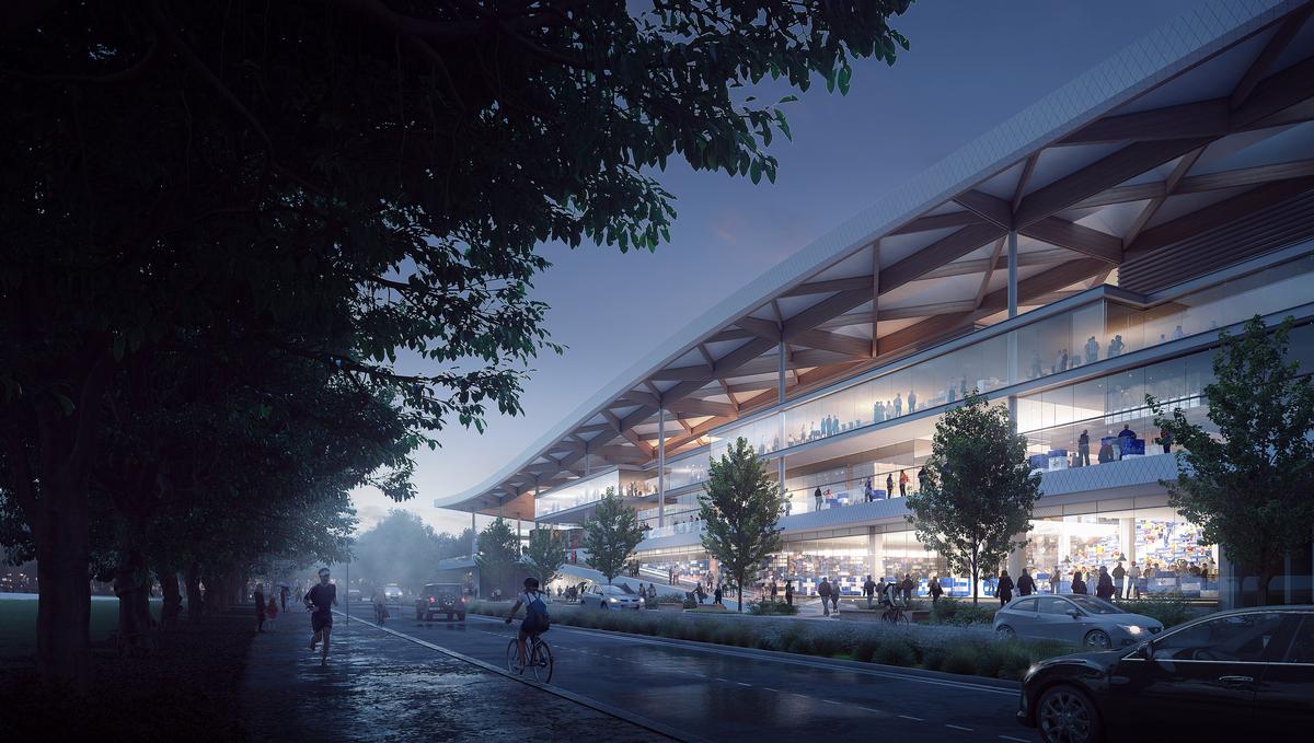 The redeveloped facility will include a variety of restaurants, cafes, bars and food stalls / 3XN Architects