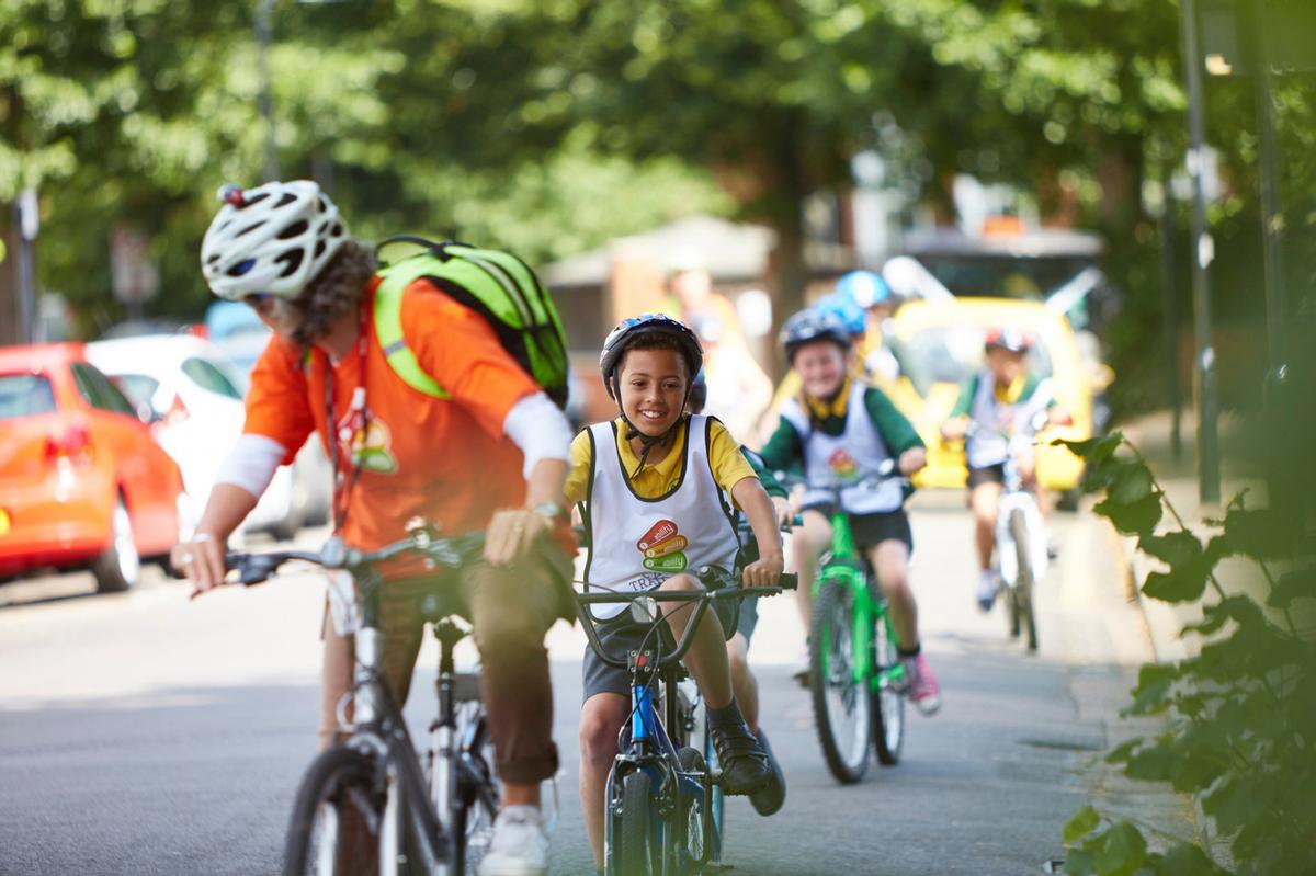 In the 12 months to April 2019, more than 400,000 children took part in Bikeability sessions In the 12 months to April 2019, more than 400,000 children took part in Bikeability sessions