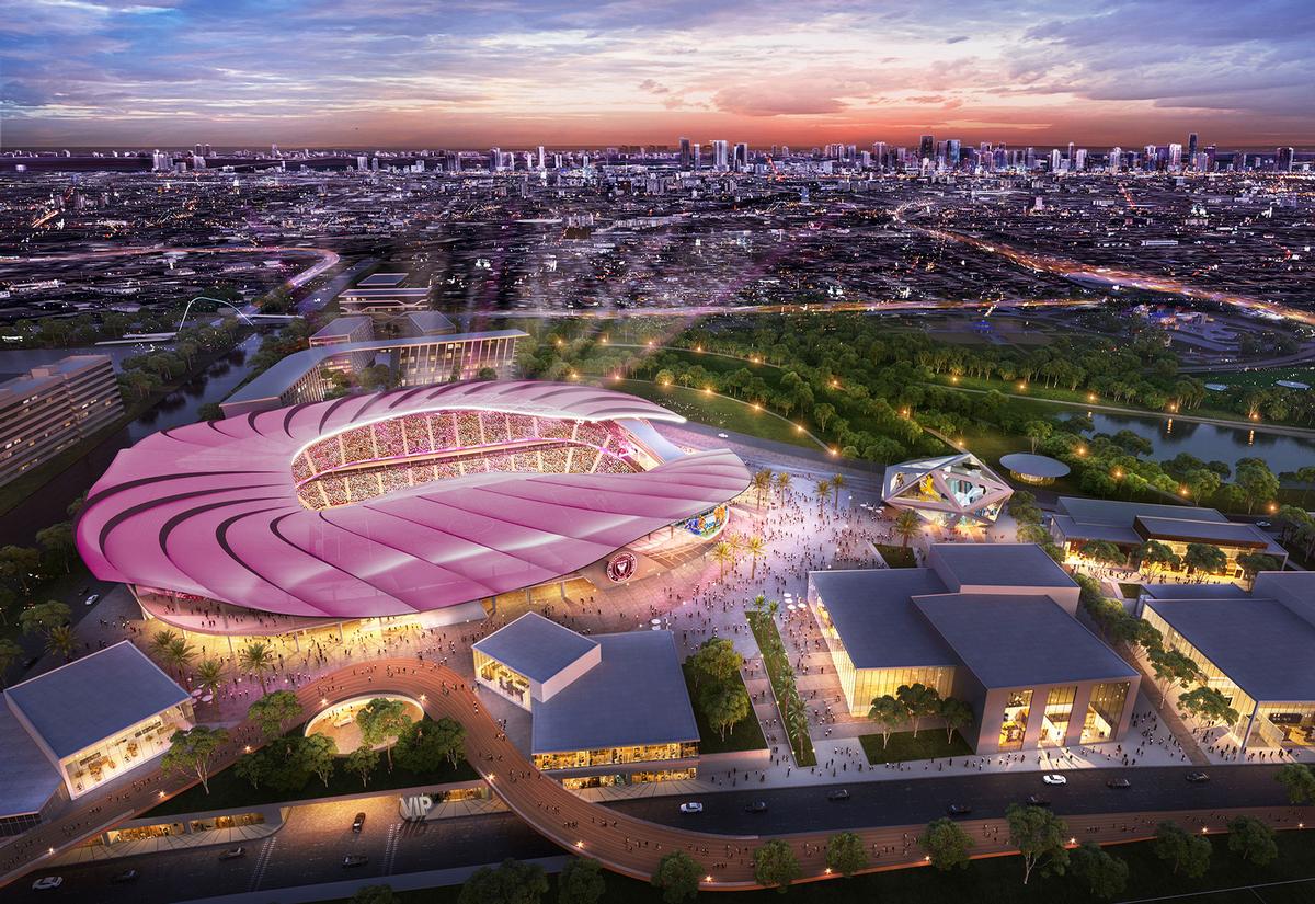 The proposed development includes a variety of additional leisure and commercial elements / Inter Miami CF