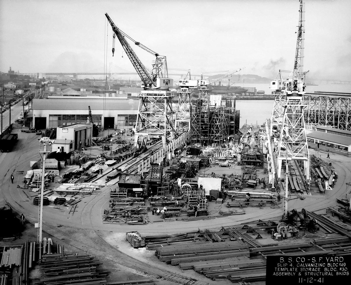 The Pier 70 shipyard was San Francisco’s largest shipbuilding facility before it closed down in 1982 / Port of San Francisco