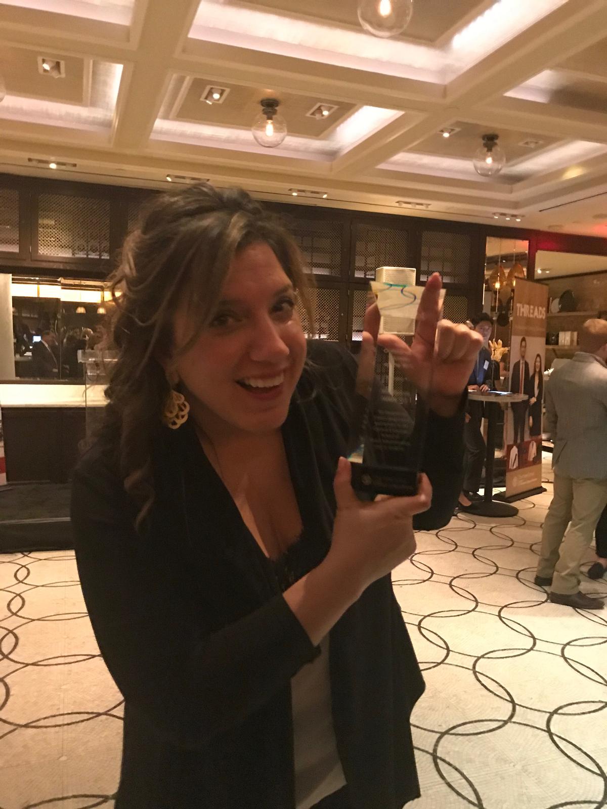 Kyricos was honoured by Cornell University as the 2019 MMH (Master of Management degree in Hospitality) Outstanding Alumna of the Year earlier this week in New York City / Mia Kyricos