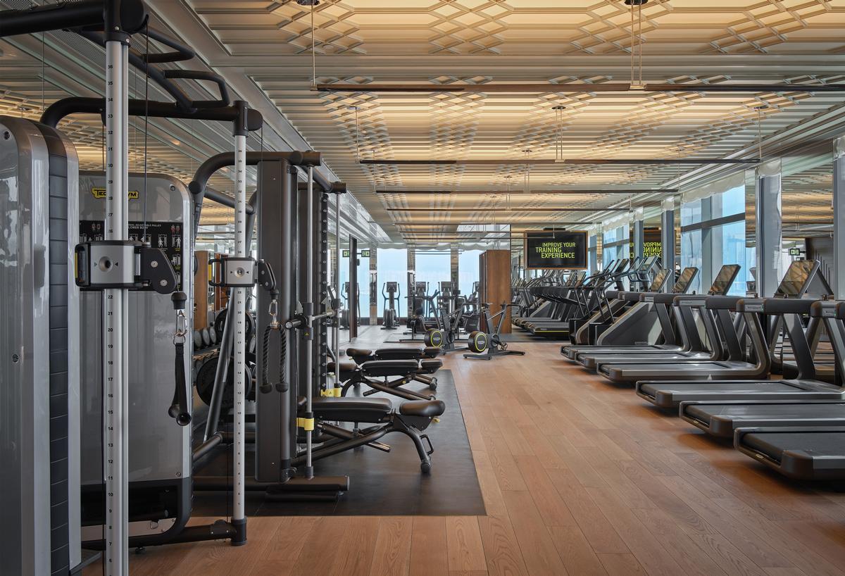 Additional facilities include a Technogym-equipped gym, hair and nail salon, social space and dining concept.