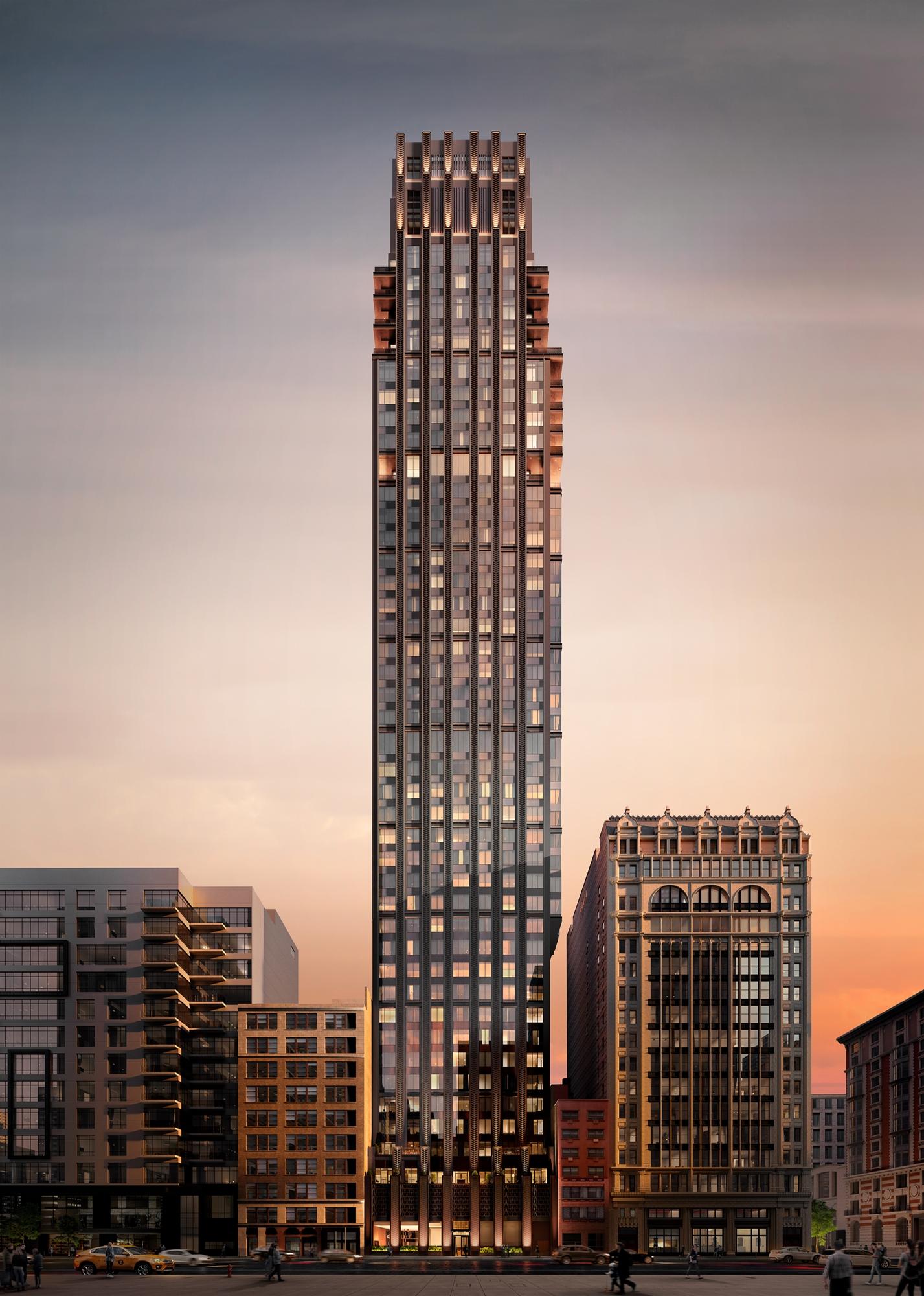 The tower will house 123 residences across 45 floors / Rockefeller Group