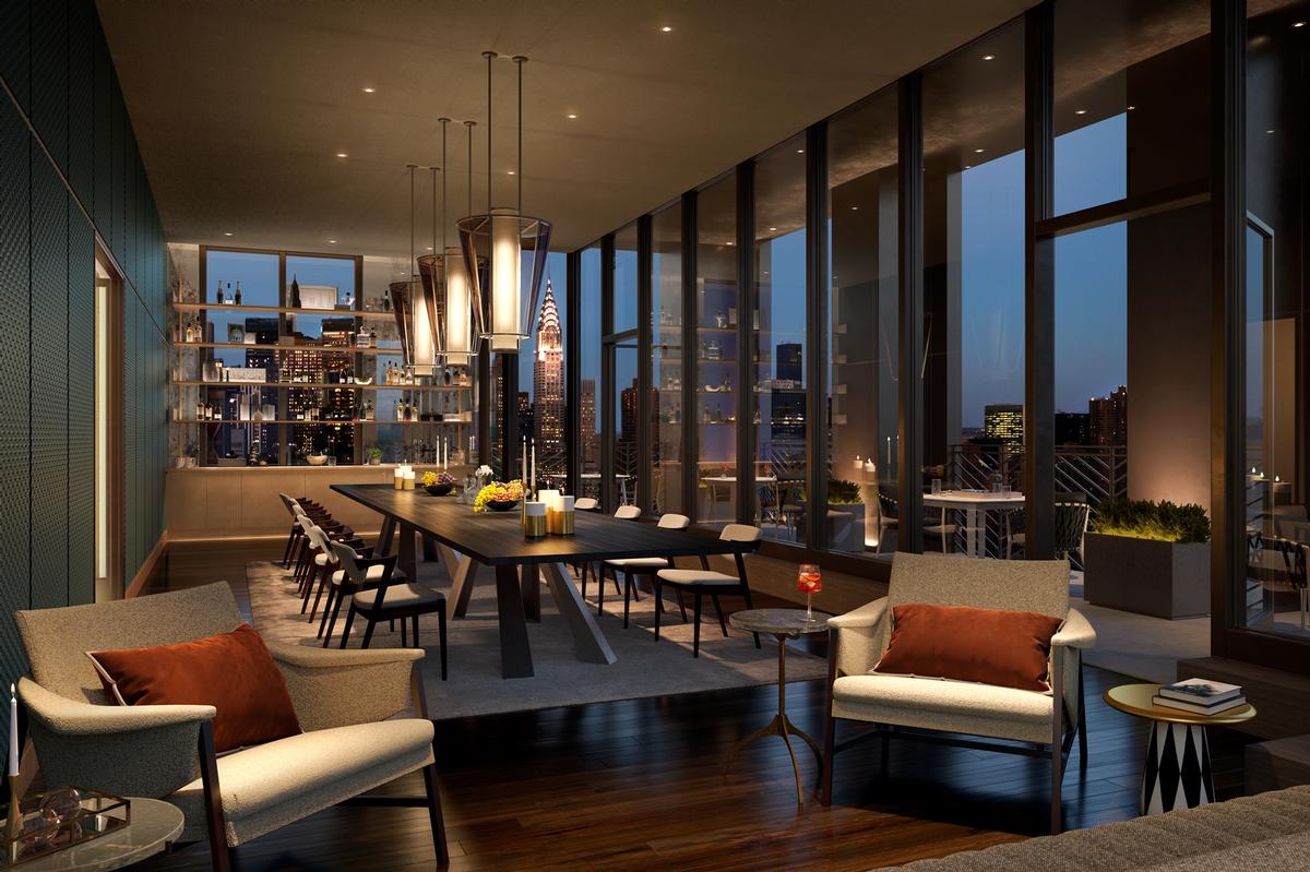 Residents will have access to a private dining room / Rockefeller Group