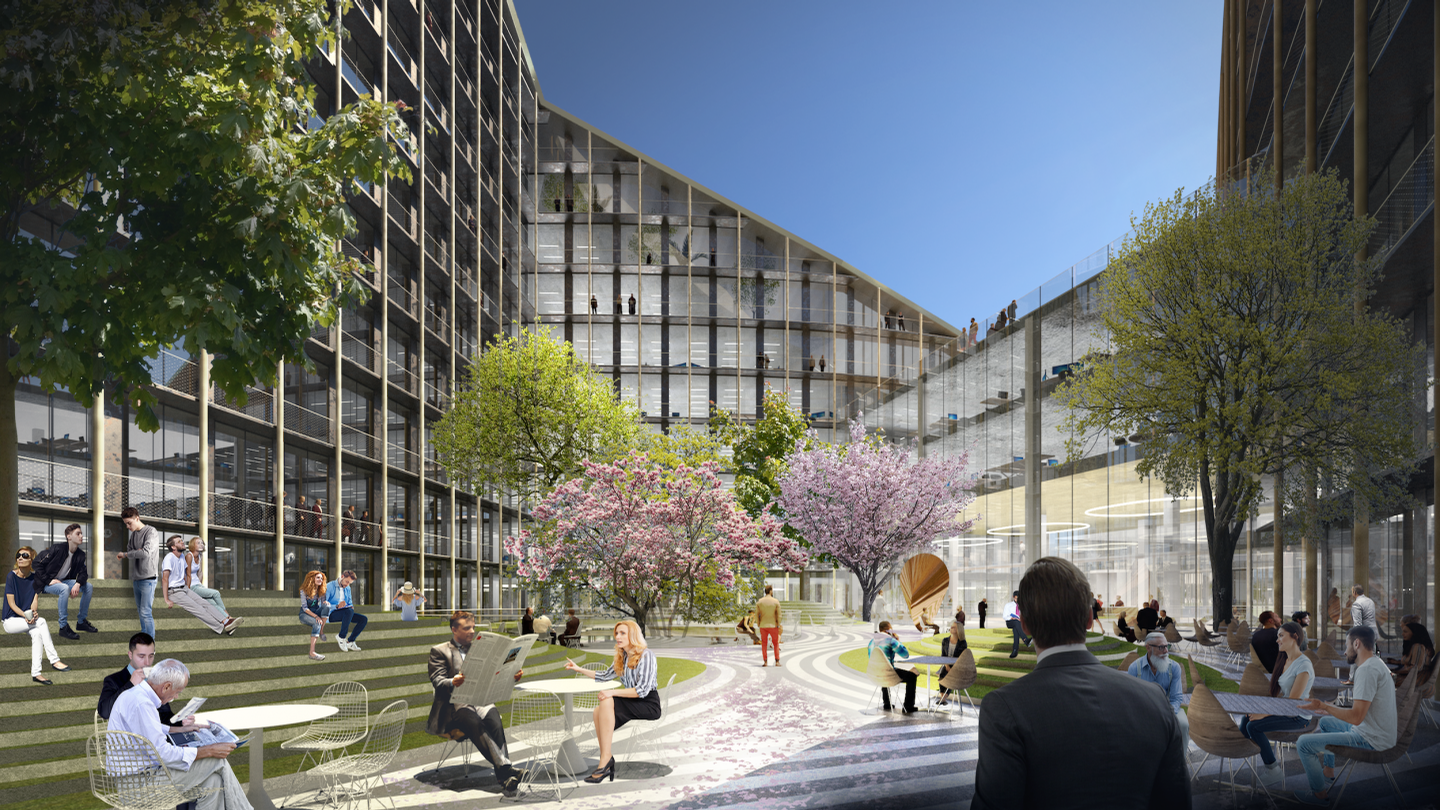 The two buildings will have outdoor space at their centres / Bjarke Ingels Group