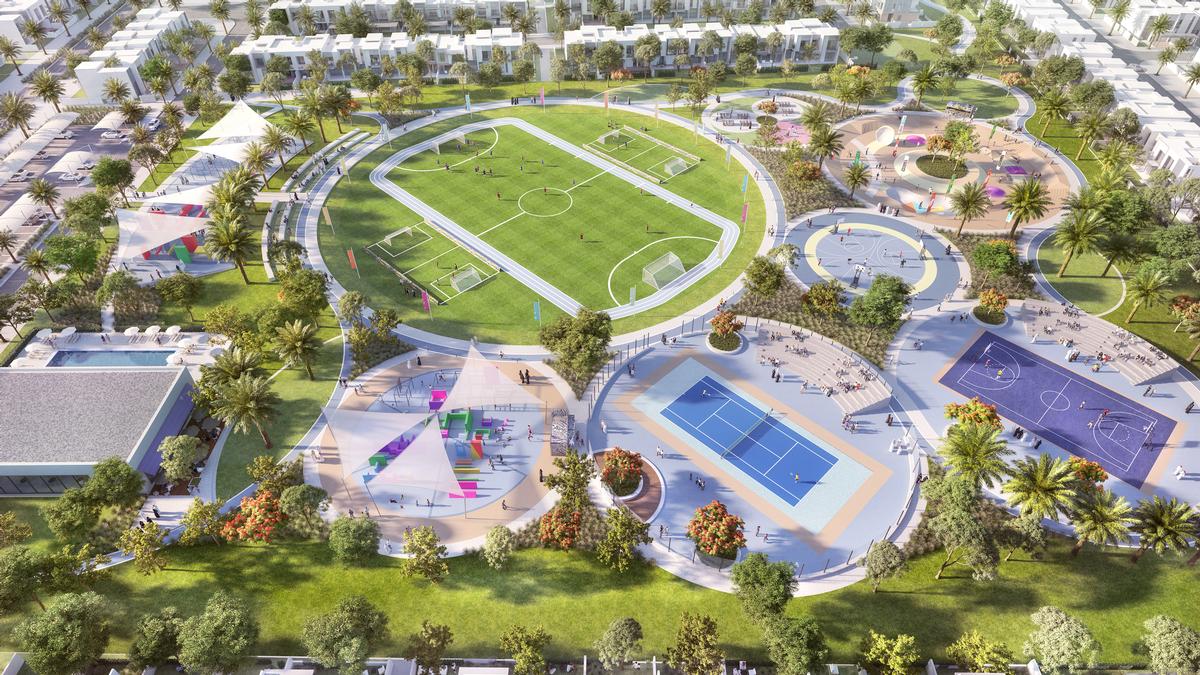 A sports village will provide opportunities for recreation / Emaar