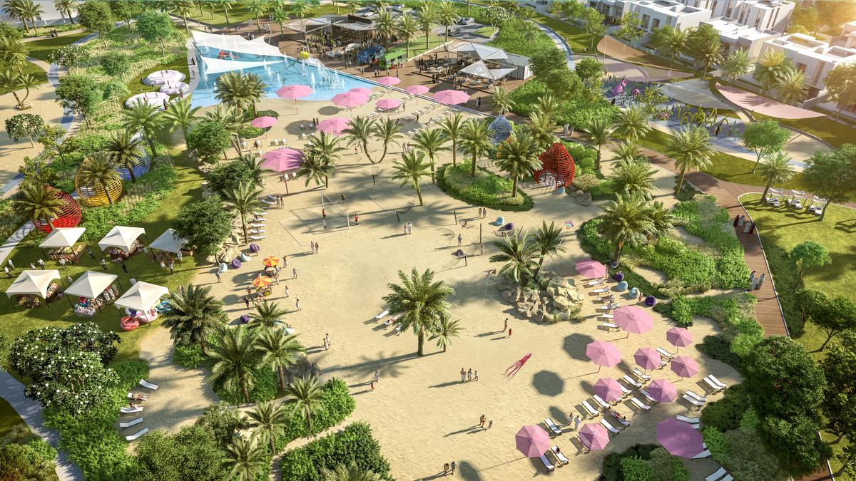 Among the public spaces will be an urban beach / Emaar