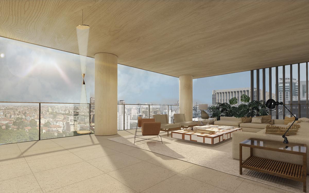 the tower will provide expansive views for occupants / Studio Arthur Casas