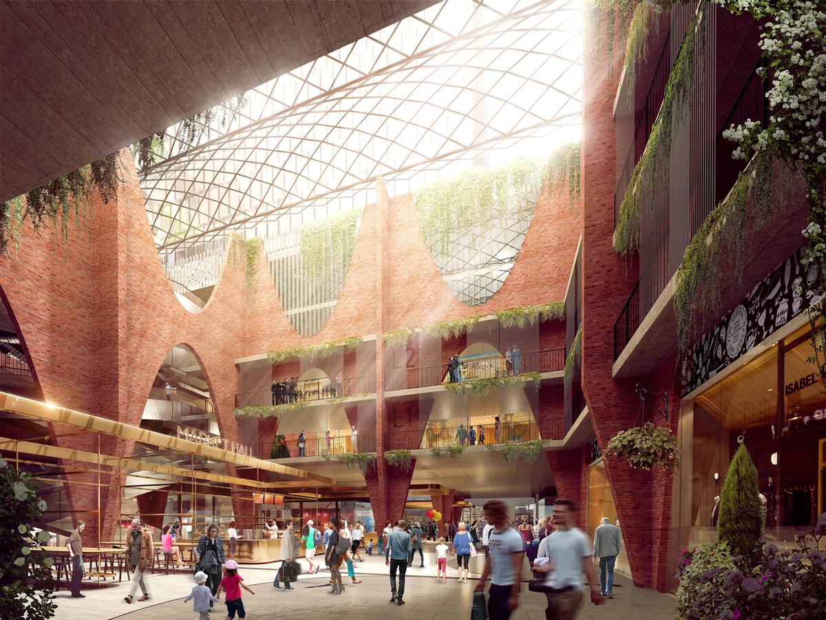 Retail space will be increased to over 8,000sq m (86,000sq ft) split across two levels / Woods Bagot
