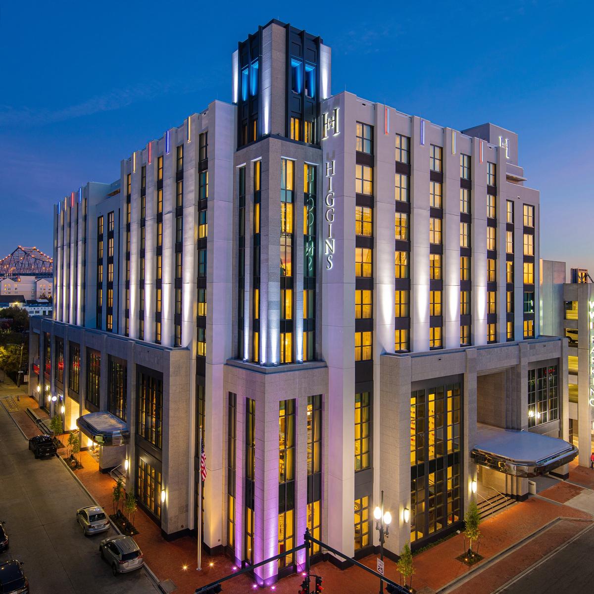 The hotel is located in the Arts and Warehouse District of New Orleans / Hilton