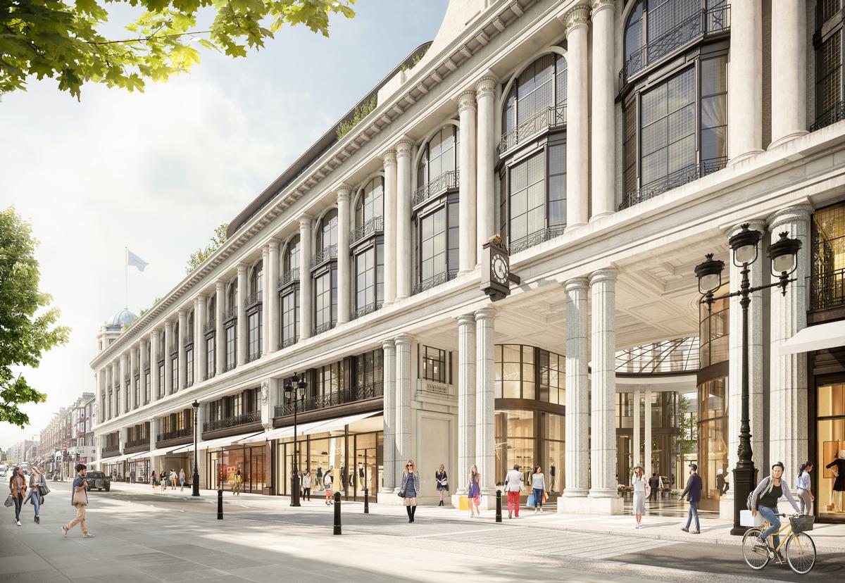 Six Senses London will be located in London's redeveloped Whiteleys store, which was first opened as a drapery shop in 1863. / Lightfield for Foster + Partners Six Senses London will be located in London's redeveloped Whiteleys store, which was first opened as a drapery shop in 1863. / Lightfield for Foster + Partners