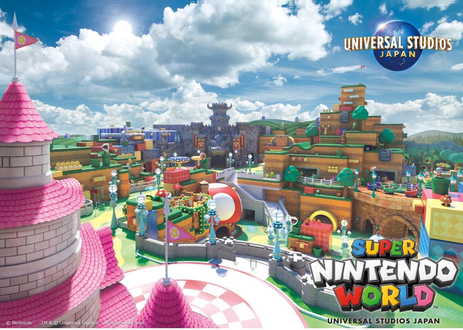 Universal released this conceptual image of Super Nintendo World in November 2019 / Nintendo / Universal Studios Japan