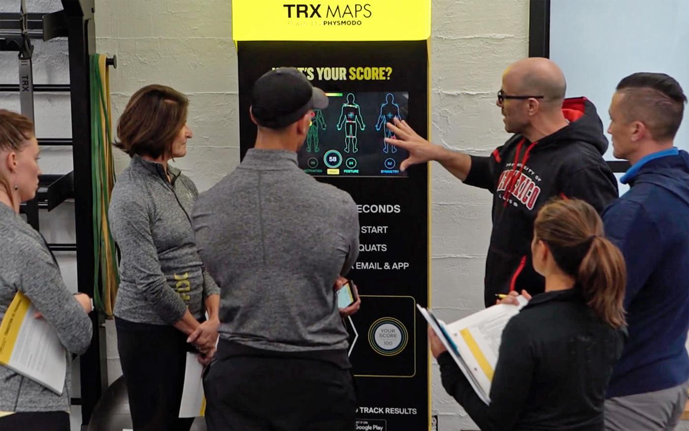 The technology can perform a total body movement assessment scan in under 30 seconds / TRX