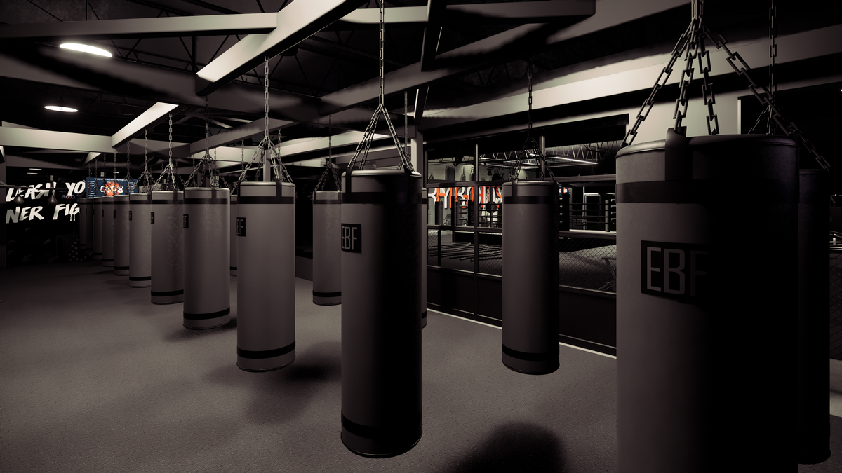 An open gym space will feature free weights, squat racks, functional equipment and treadmills / EverybodyFights