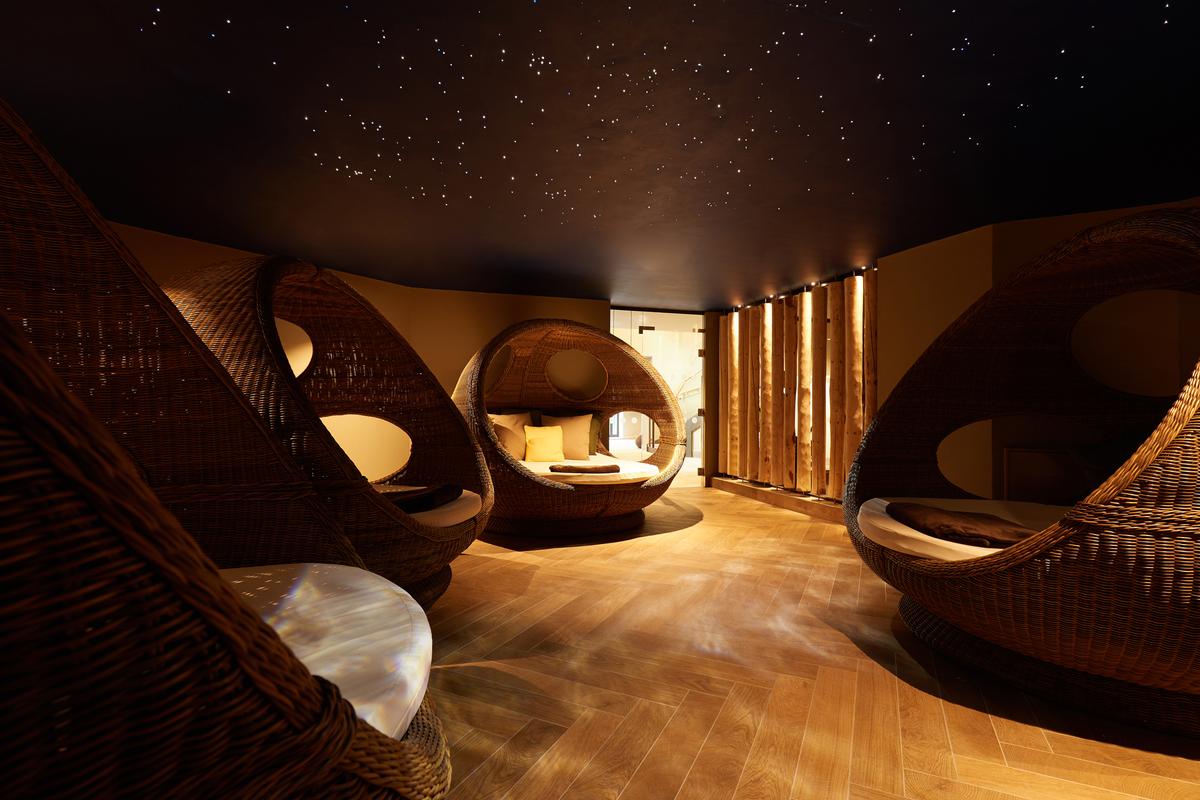 The spa includes six relaxation rooms