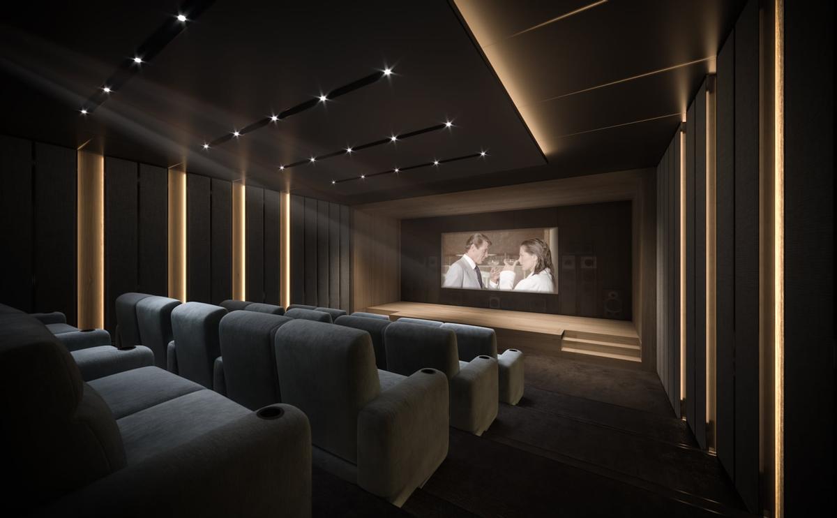 There is a 25-seat private cinema with a $350,000 (€315,000, £268,000) audio-visual system