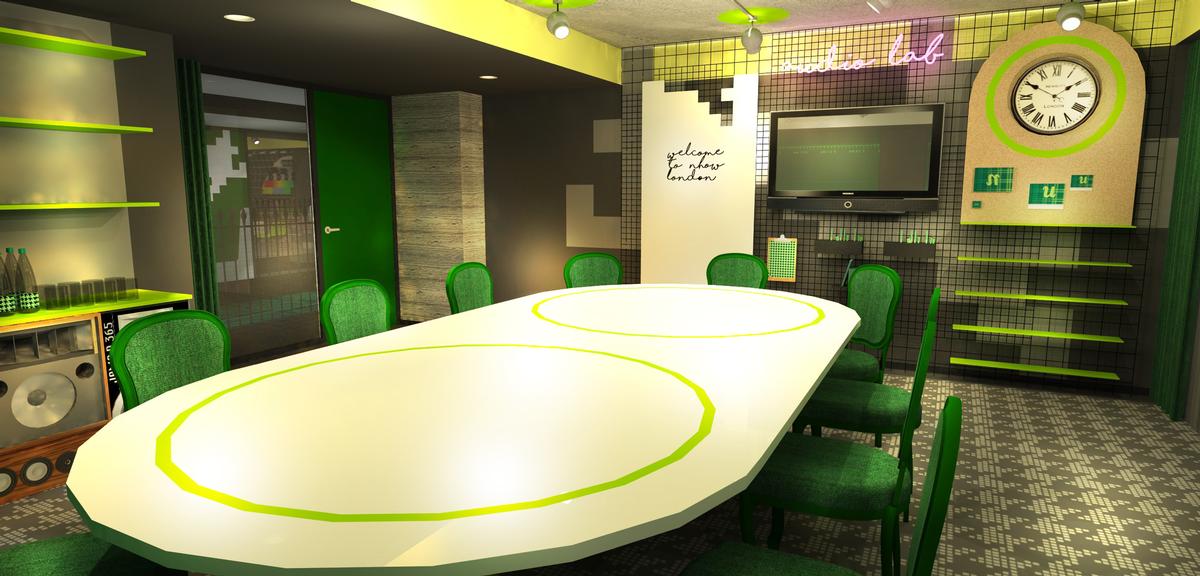 Some of the work-focussed rooms are designed specifically for meetings / nhow Hotels