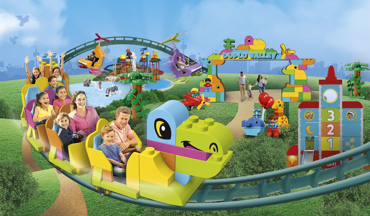 Legoland Windsor has released this artist's impression of the Duplo Dino Coaster