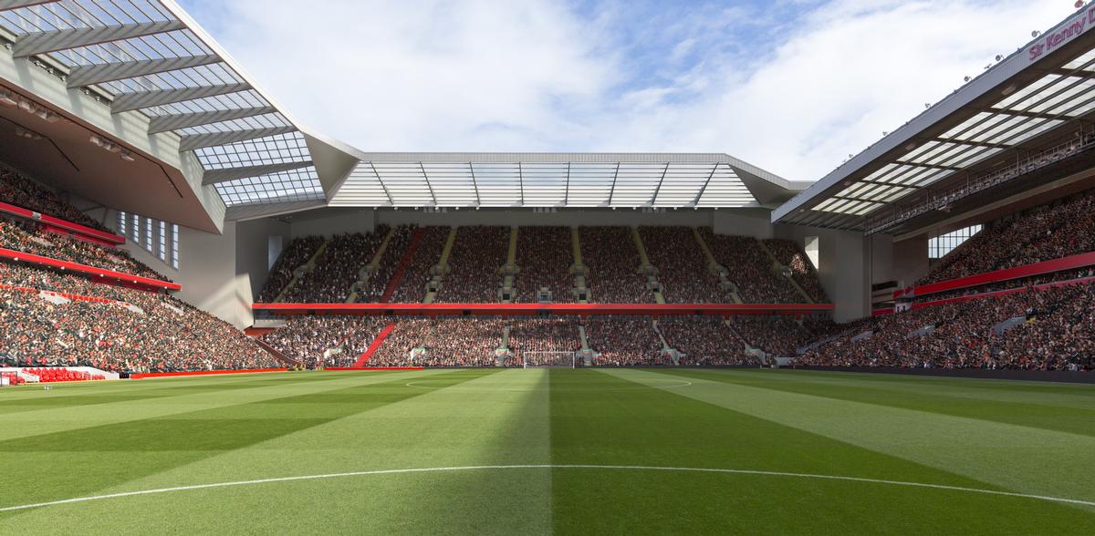 The expansion would see the overall capacity of Anfield increased to over 61,000 / Liverpool FC