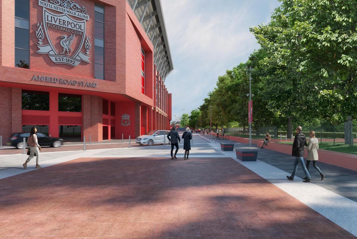 The surrounding public realm will need to accommodate both matchday activity and day-to-day use by the public / Liverpool FC