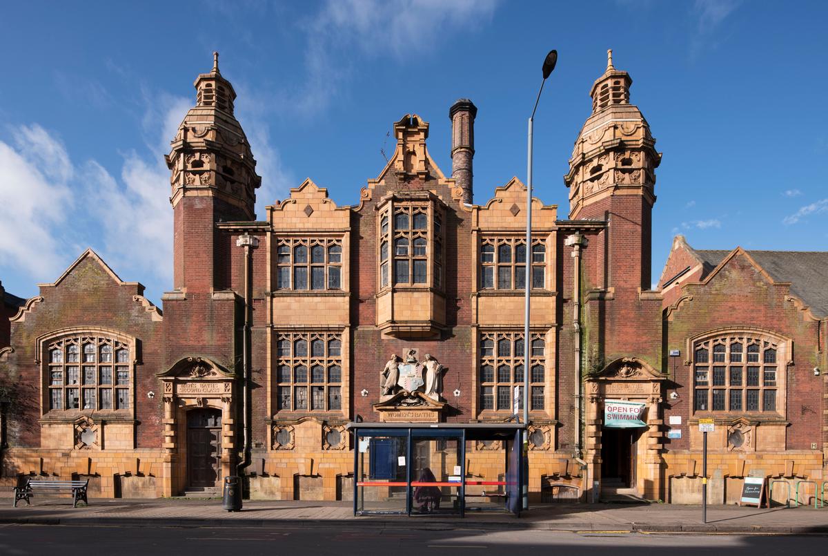 The baths are housed in a Grade II listed building / Historic England