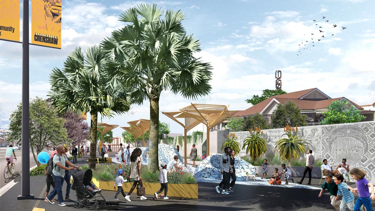 There will be culturally-themed street and landscaping improvements / Perkins and Will