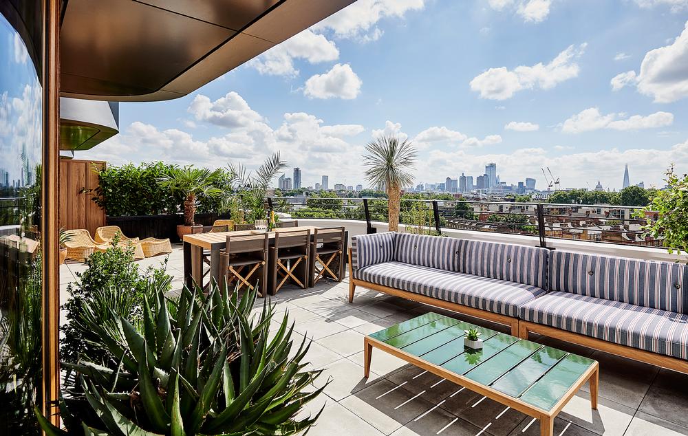 The eighth floor Suite Terrace is inspired by ‘Californian cool’