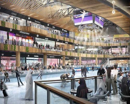 The complex will feature a wellness clinic, spa, martial arts dojo, climbing wall, ice skating rink, and edutainment centre. / Courtesy of Viva City/Sports Society