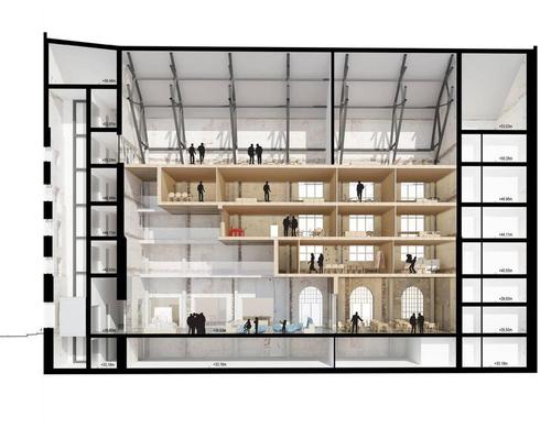 The museum’s ground floor will be open to the public and will hold events, workshops, and a series of exhibitions. The upper floors, meanwhile, will be home to dedicated studio and workshop space. / Adept