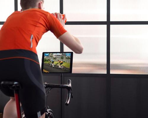 The Zwift app enables users to ride or run with friends from all over the globe
