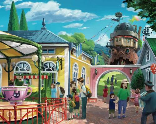 Play areas, shops and cafes will all add to the customer experience / Studio Ghibli