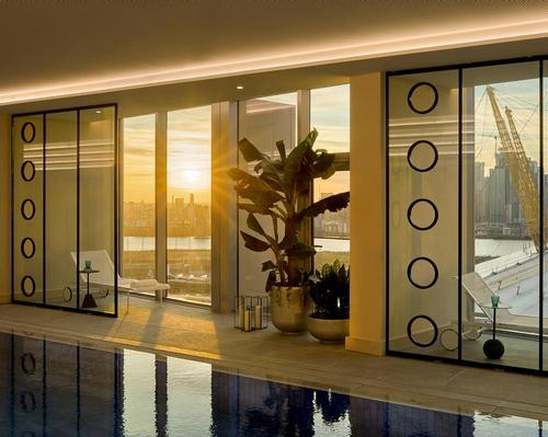 Renew features a steam room, pool, two gyms, and a terrace for residents who want to train in the open air. / Courtesy of Knight Dragon