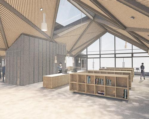 Also adding a new retail offering and café, the expansion will be used for both formal and informal learning / Napier Clarke Architects