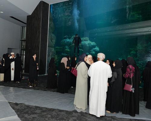 Located in the Mall of Muscat, a 200,000sq m (2.2m sq ft) shopping centre, the aquarium was built by the Al Jarwani Group / Oman Tourism Twitter