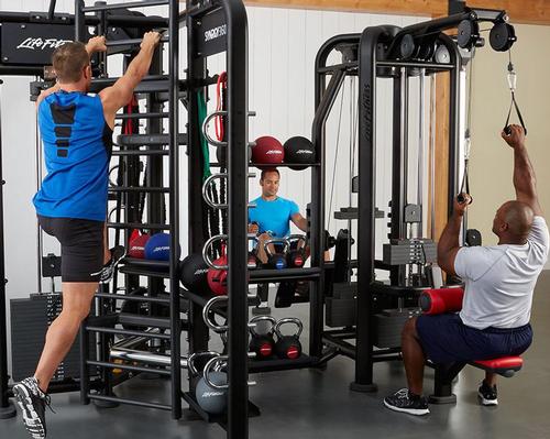 Life Fitness' product line includes the SYNRGY360 concept