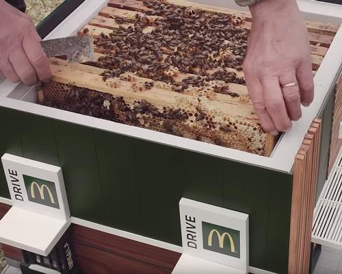 The full working beehive was auctioned for US$10,000 on World Bee Day / McDonalds