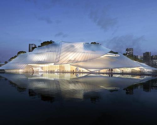 The building resembles a Chinese Junk / Ma Yansong