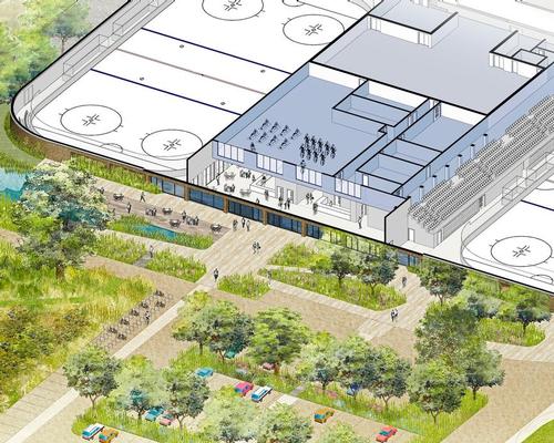 Featuring an Olympic-size, twin-rink ice centre, the client is the Lee Valley Regional Park Authority
/ FaulknerBrowns