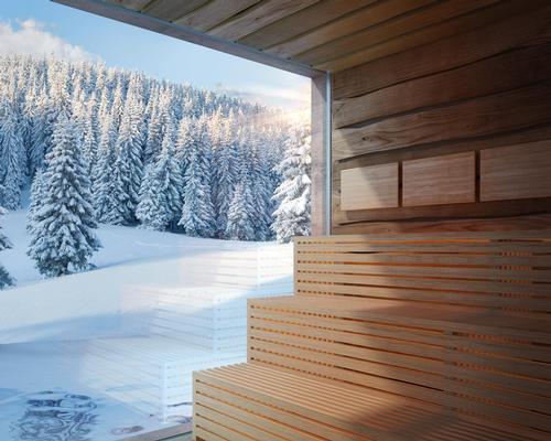 The spa includes nine saunas and steam baths of varying temperatures