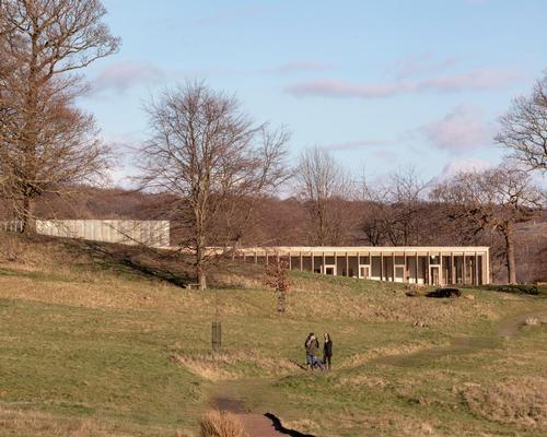 The Weston: The building was designed to have as small an impact on the sculpture park as possible / Peter Cook