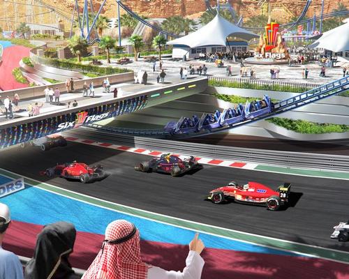 Plans for Qiddiya include sports facilities such as race tracks, alongside the theme park