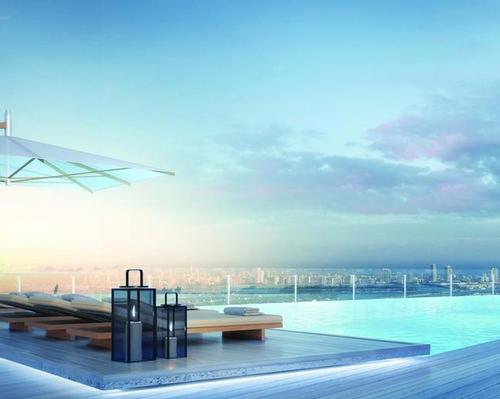 It will also have cabanas, a bar and a lounge / Aston Martin