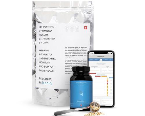 Bioniq uses in-depth blood, microbiome and genetic tests to track health and produce tailor-made supplements.
