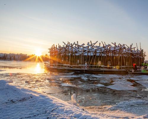 Harström and Krauppi were inspired to create Arctic Bath during the opening of Treehotel, Harads, in 2010. / Anders Blomqvist