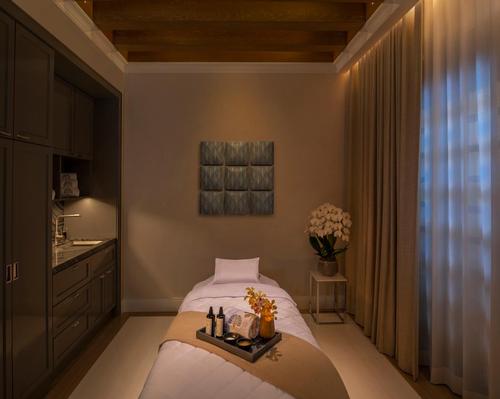 The spa has five single treatment rooms, one couple’s room and one suite.
